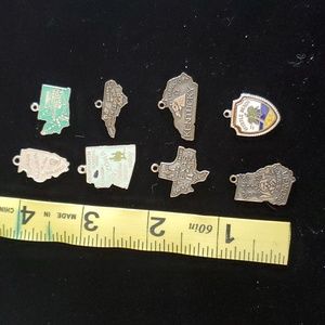 8 Silver State Charms